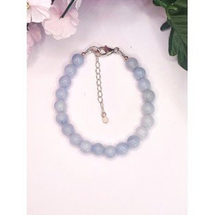 Natural Aquamarine Bracelet - 8mm